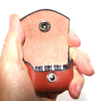 pocket pouch 380 acp Ammo holder leather, for 4 x 380 acp rounds, pocket carry wallet