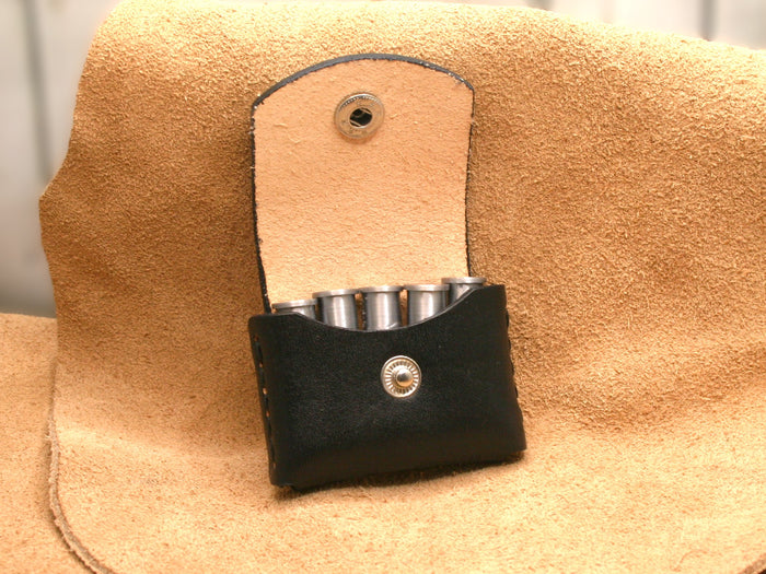 pocket pouch 38 or 357 Ammo 6 rd speed strip holder Bond arms leather pocket carry wallet