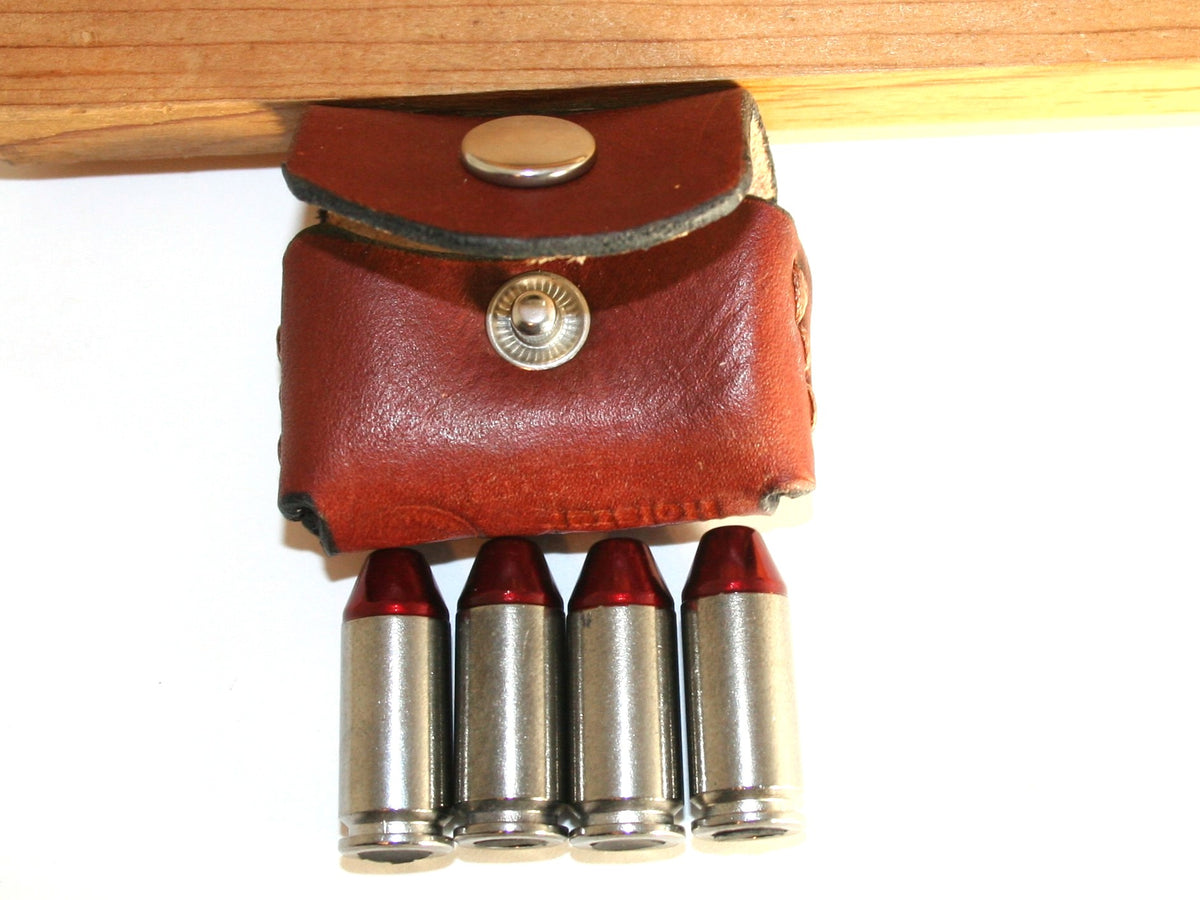 pocket pouch 40 Ammo holder 4rd Bond Arms, leather, for 40 S&W shells, pocket carry wallet