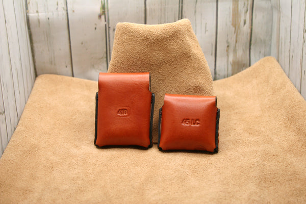 pocket pouch 410 2.5 inch and 45LC set of 2 pouches for pocket carry wallet style. Bond Arms