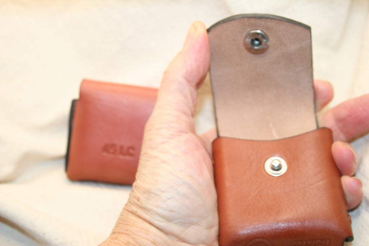pocket pouch 410 2.5 inch and 45LC set of 2 pouches for pocket carry wallet style. Bond Arms