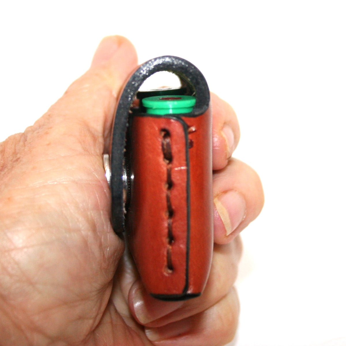 pocket pouch 44 spl / 44 mag Ammo holder leather, for 4 x 44 rounds, pocket carry wallet