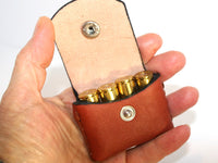 pocket pouch 45LC Ammo holder Bond Arms, leather, for4 rd 45LC shells, Taurus   pocket carry