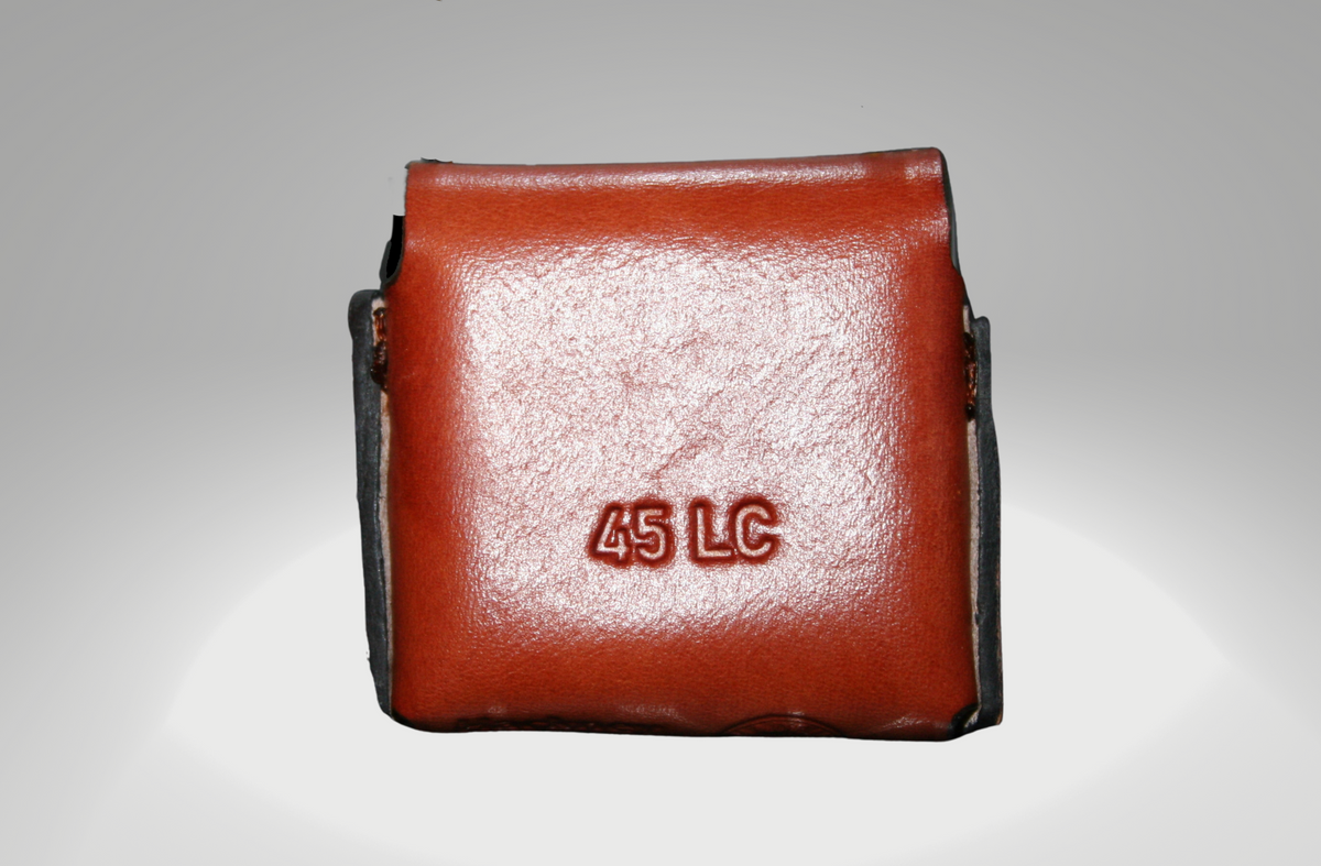 pocket pouch 45LC Ammo holder Bond Arms, leather, for4 rd 45LC shells, Taurus   pocket carry