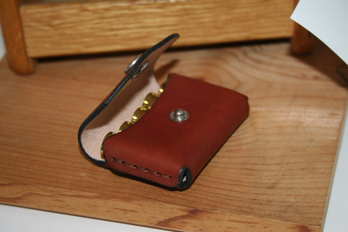 pocket pouch 44 spl  / 44 mag Ammo holder for 5 x 44 rounds leather pocket carry
