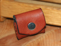 pocket pouch 9 mm Ammo holder Bond Arms, leather, holds four (4) shells, pocket carry wallet