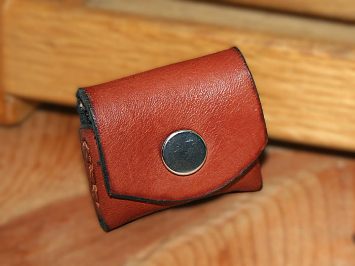 pocket pouch 9 mm Ammo holder Bond Arms, leather, holds four (4) shells, pocket carry wallet