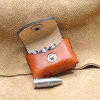 pocket pouch 9 mm Ammo holder Bond Arms, leather, holds four (4) shells, pocket carry wallet