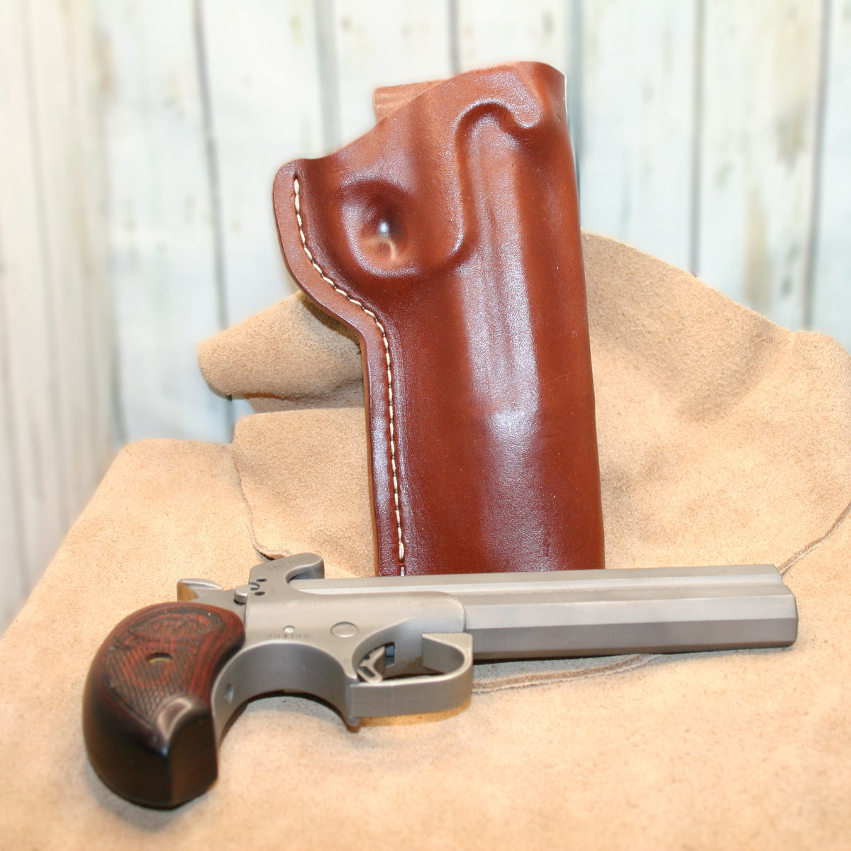 Bond Arms Derringer  Holster  6 inch,   Black and Brown USA Made
