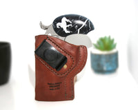 Bond Arms Derringer Holster 4.25 inch Cross Draw Clip On Back Black or Brown USA Made