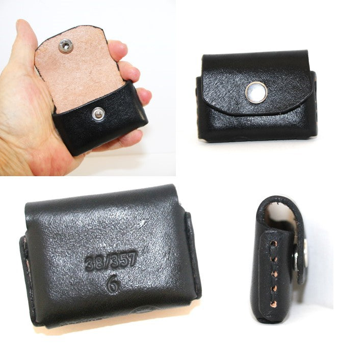 pocket pouch 38 or 357 Ammo 6 rounds holder Bond Arms, leather, pocket carry wallet