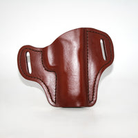 Glock 17 20 21 22 31 37 Full Grain Leather OWB Pancake Belt Holster