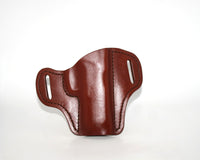 Glock 17 20 21 22 31 37 Full Grain Leather OWB Pancake Belt Holster