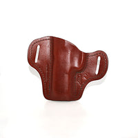 Glock 17 20 21 22 31 37 Full Grain Leather OWB Pancake Belt Holster