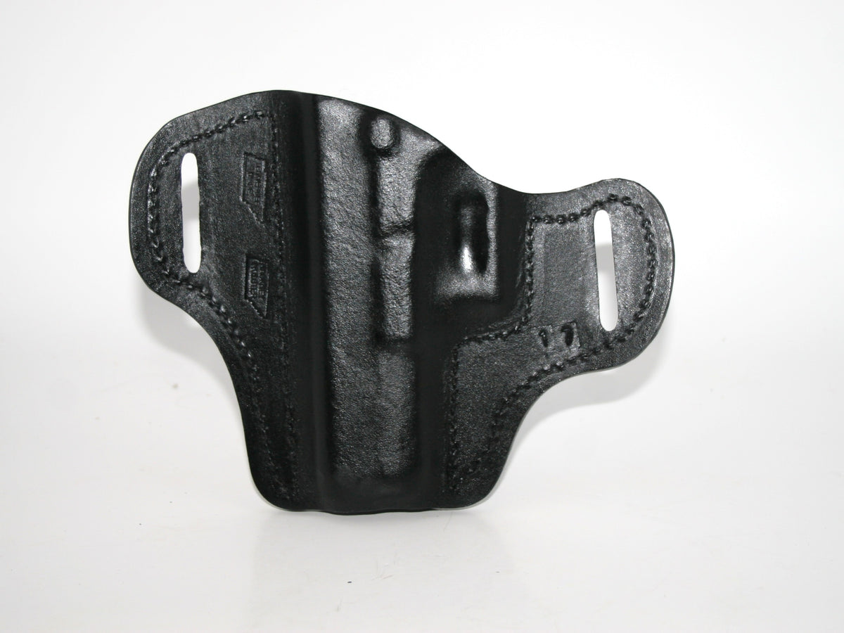 Glock 17 20 21 22 31 37 Full Grain Leather OWB Pancake Belt Holster