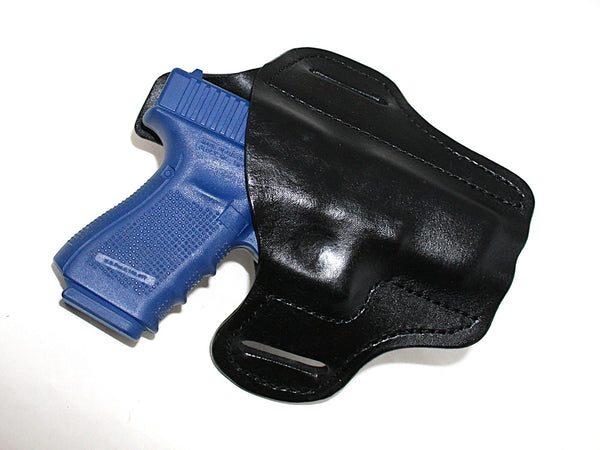 GLOCK 19 OWB  Leather pancake style Belt Holster