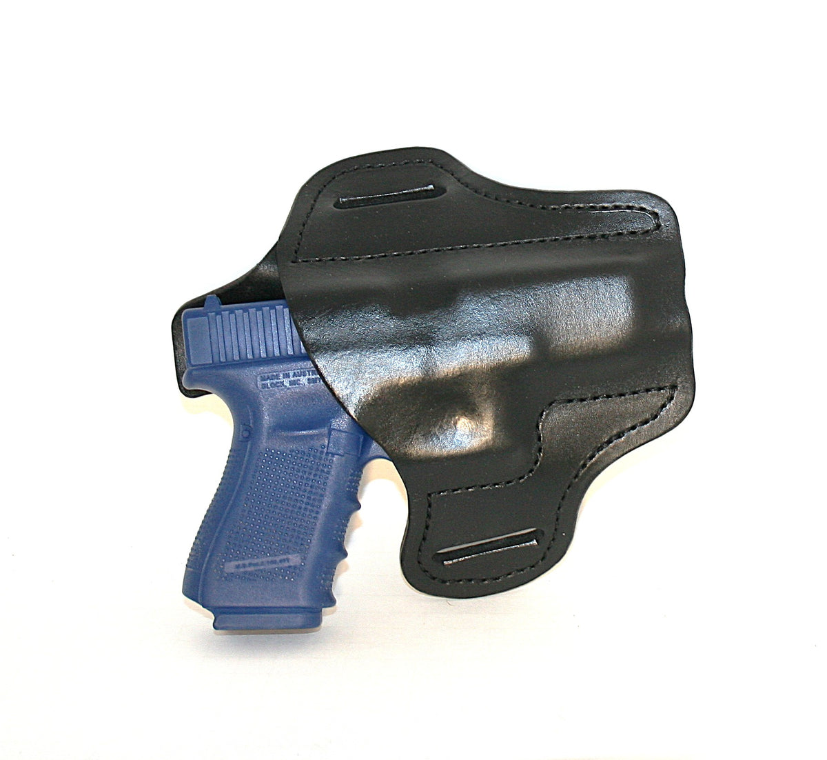 GLOCK 19 OWB  Leather pancake style Belt Holster