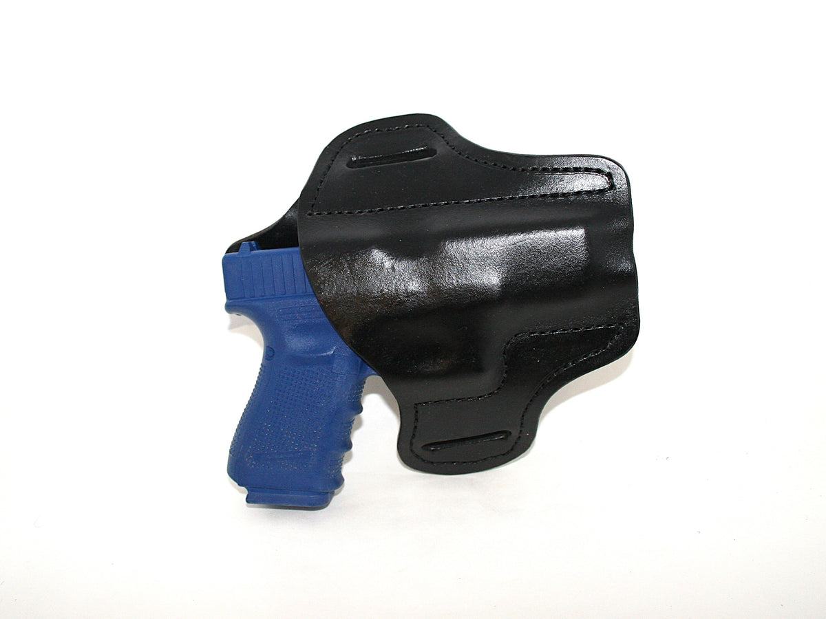 GLOCK 19 OWB  Leather pancake style Belt Holster