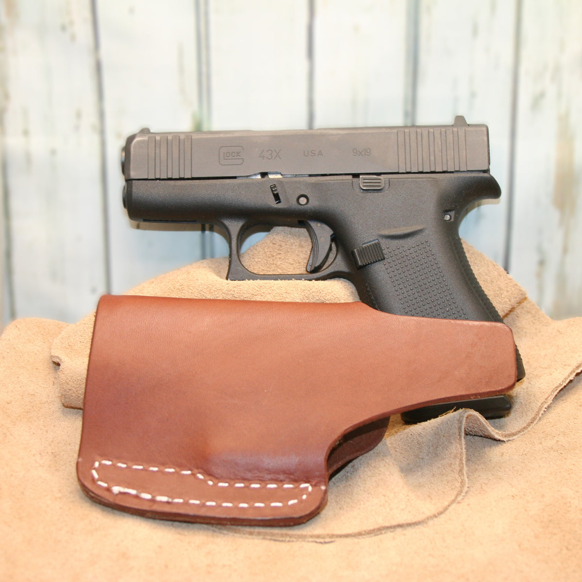 Glock 43 Leather IWB Holster Made in the USA