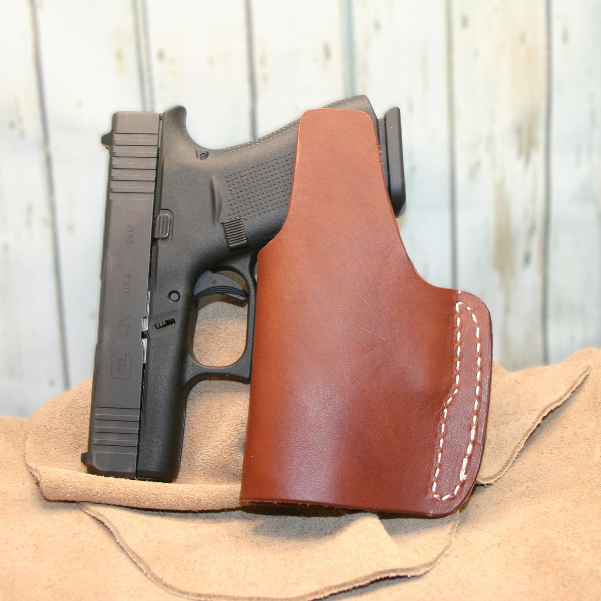 Glock 43 Leather IWB Holster Made in the USA