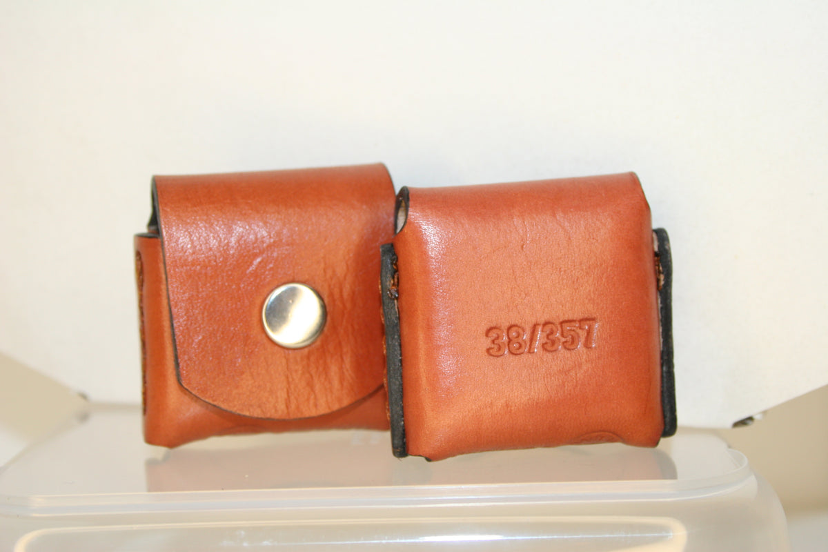 pocket pouch 38/357 Ammo holder Bond Arms, leather, holds 4 round pocket carry , Derringer