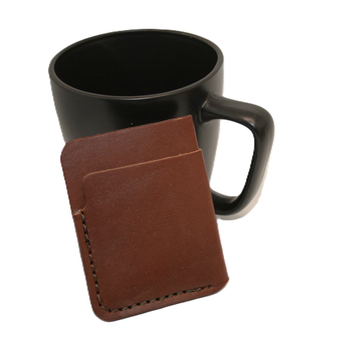 Slim wallet, leather, front pocket minimalist